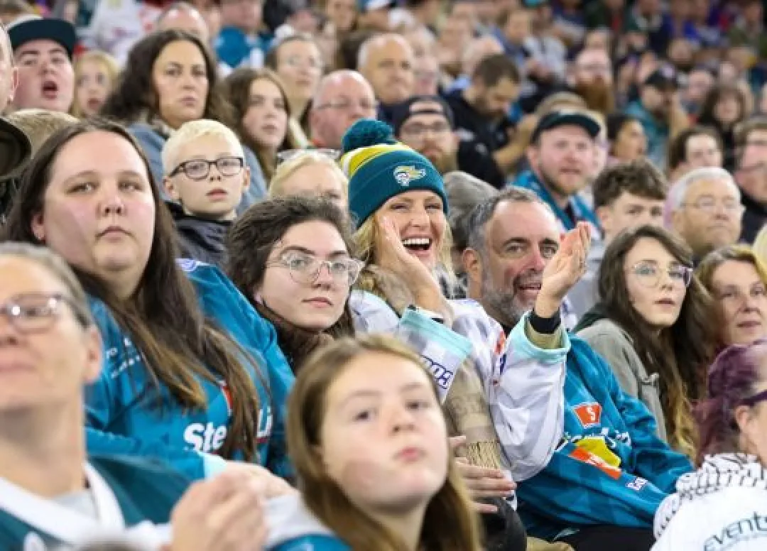 Fans enjoying a Belfast Giants home game