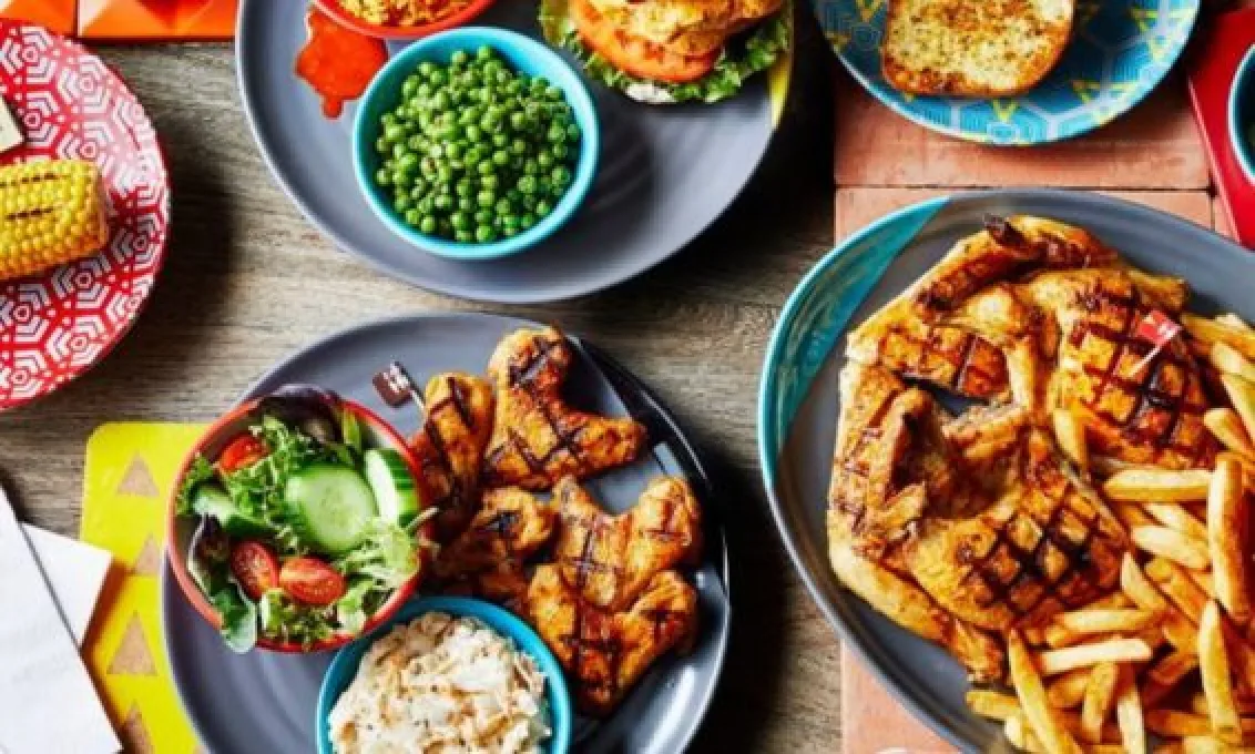 A selection of tasty dishes from Nandos at The O2 Belfast