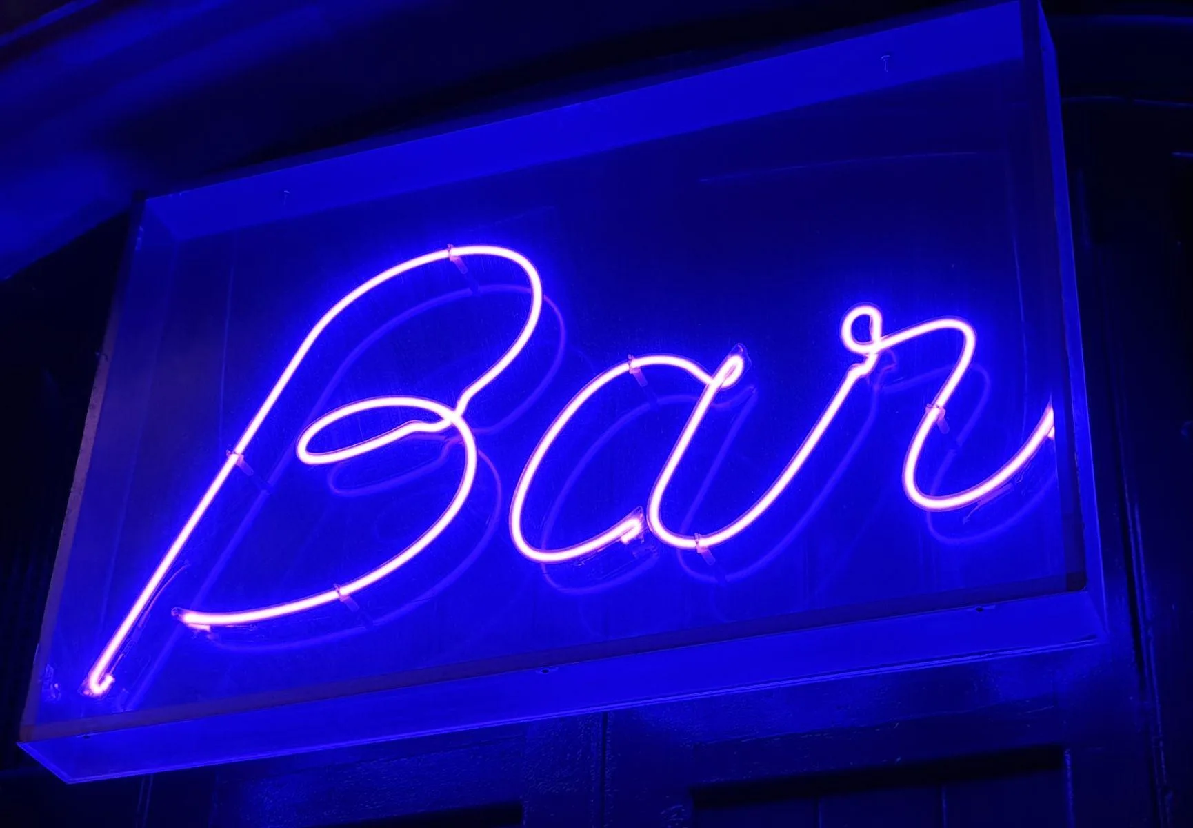 Neon lit Bar Sign