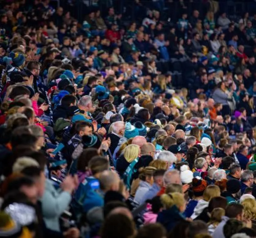 A full crowd at a Belfast Giants home game