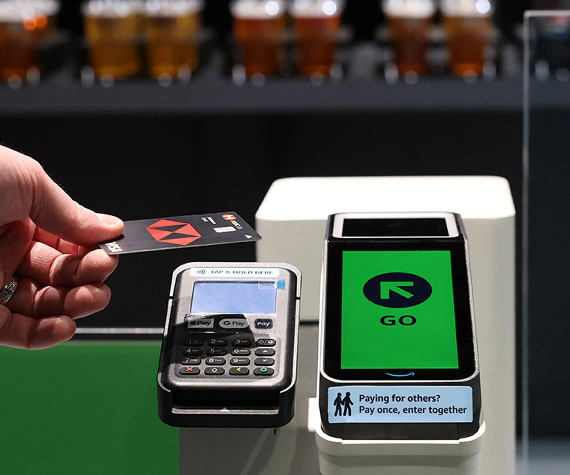 Amazon just walk out payment entrance